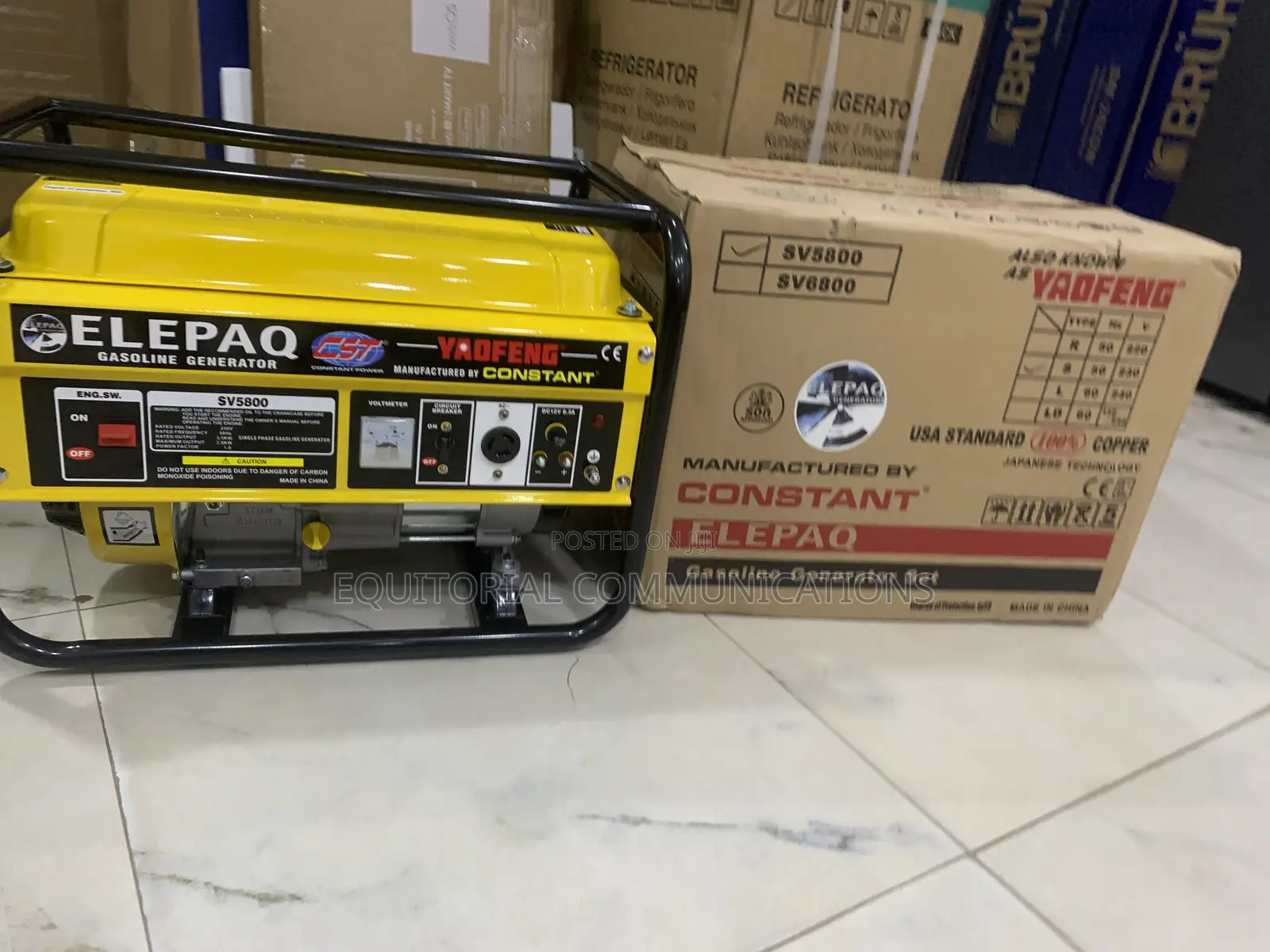 Brandnew Elepaq SV5800 3.5KVA Generator