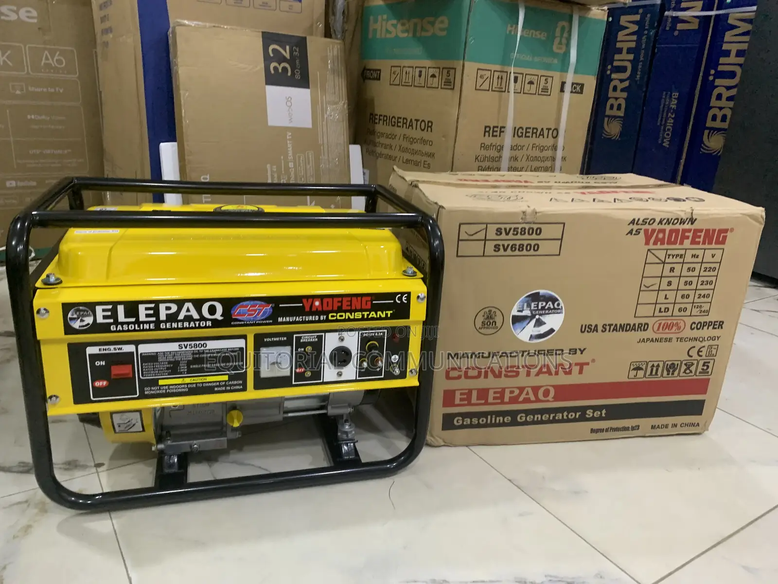 Brandnew Elepaq SV5800 3.5KVA Generator