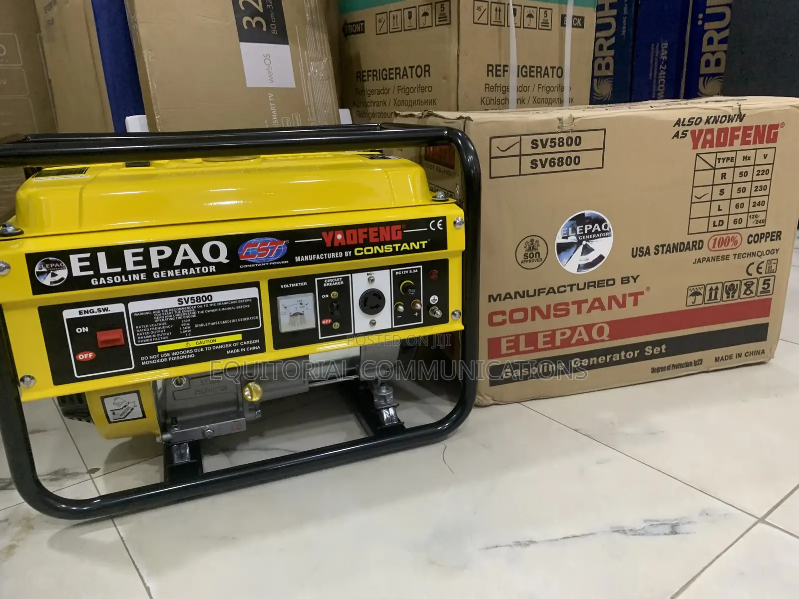 Elepaq SV5800 Copper Coil Generator