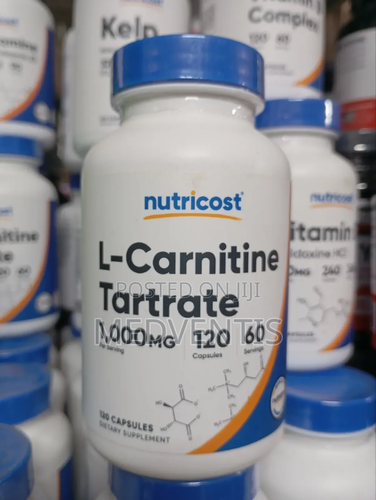 Nutricost L-Carnitine Tartrate 1000mg X 120 Capsules