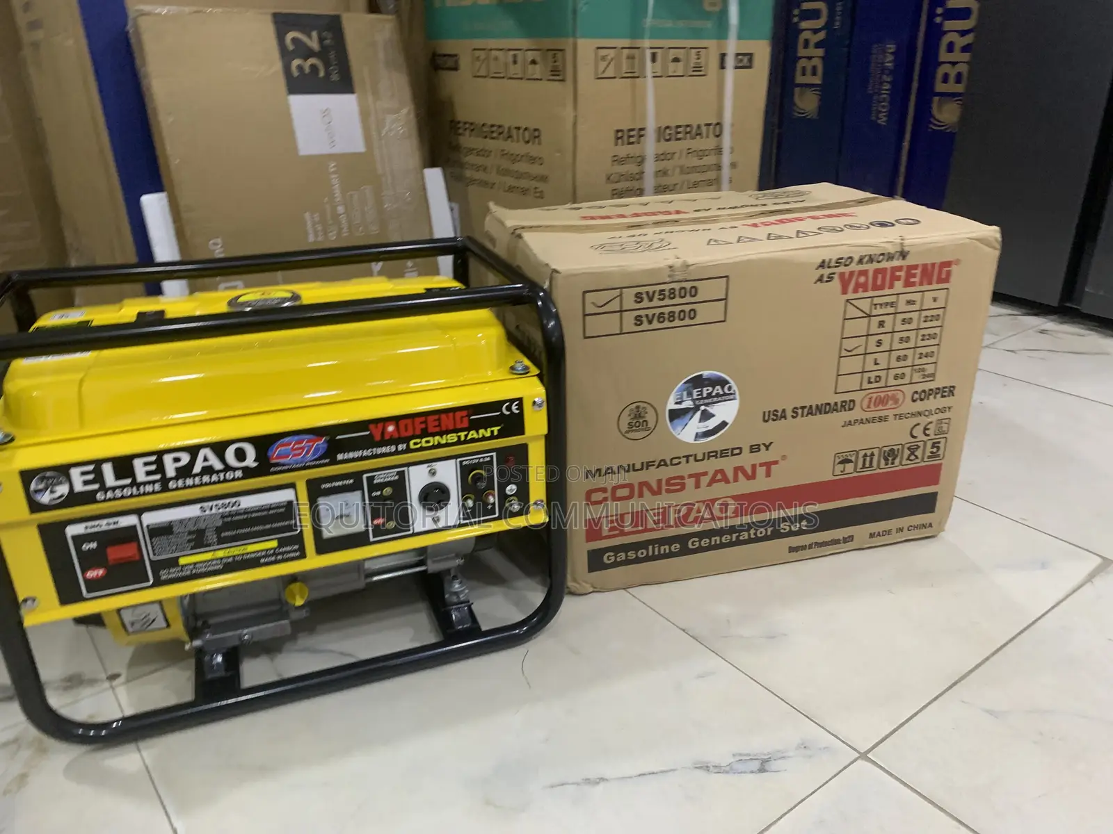Elepaq SV5800 Constant Generator – High-Capacity Power Generator