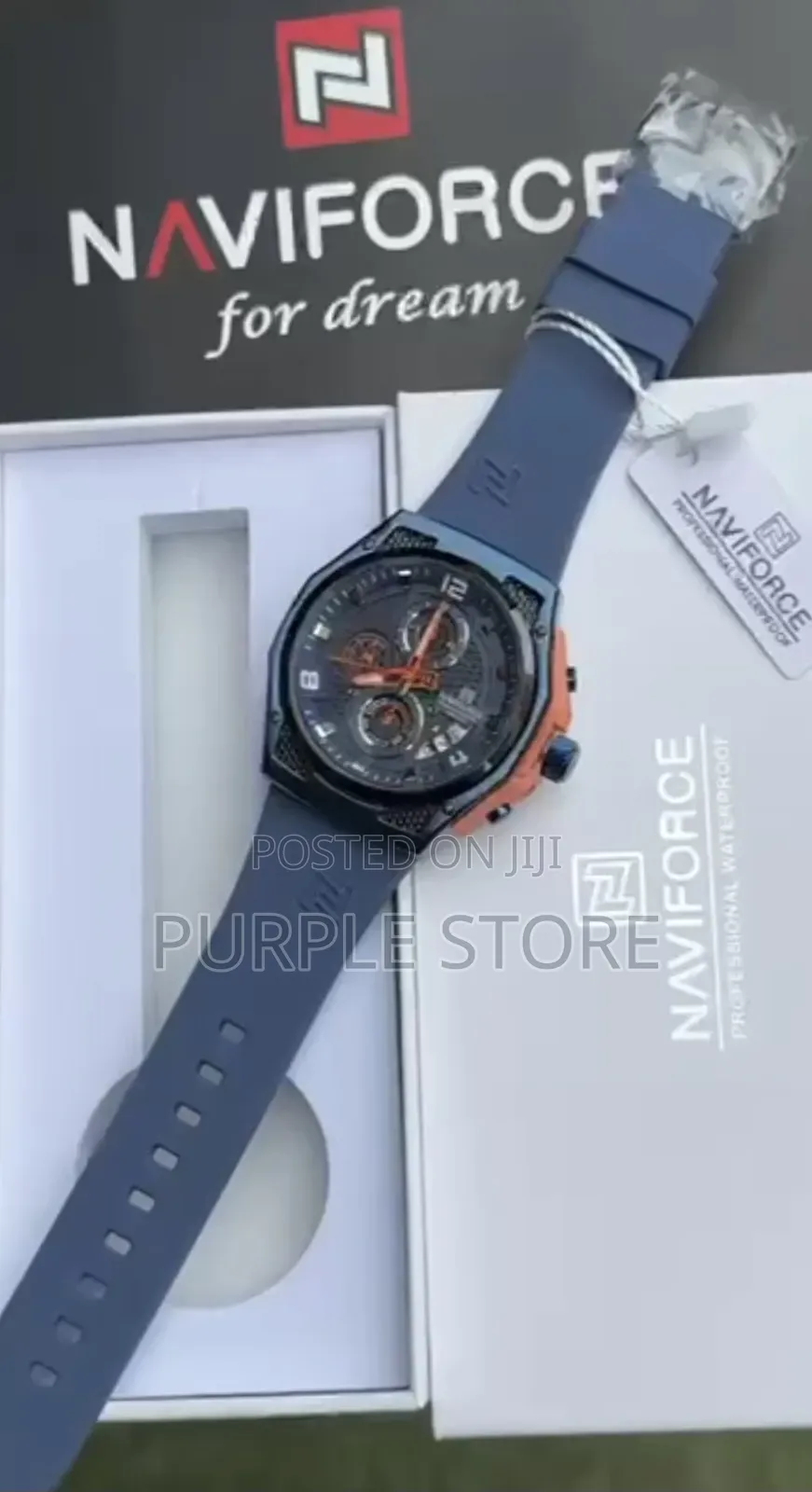 Naviforce NF 8080 Chronograph Water Resistant Wristwatches