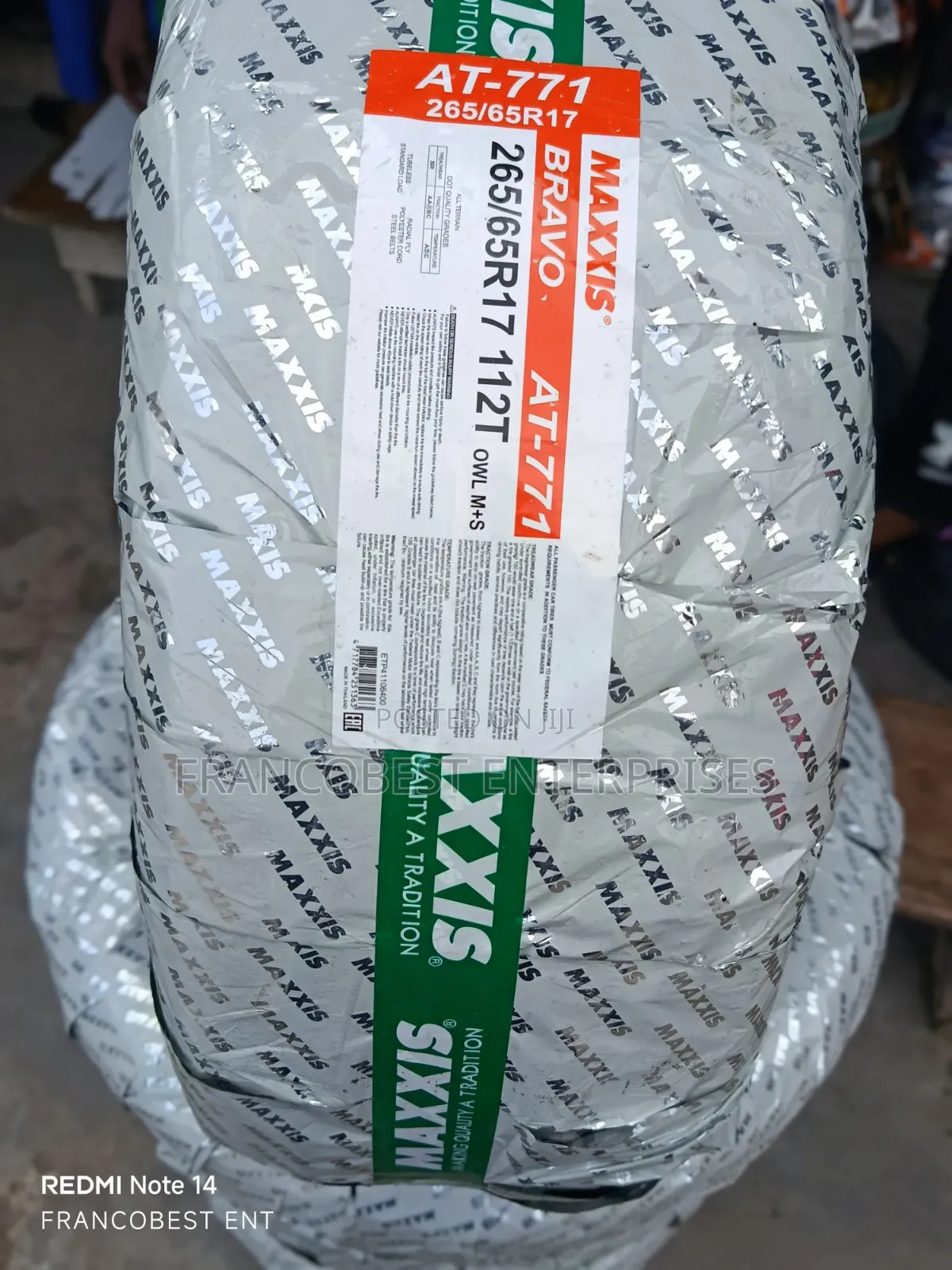 265/65r17 Maxxis Bravo Tire