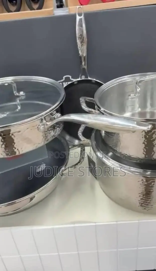 9 Pieces Uakeen Stainless Steel Pot Set