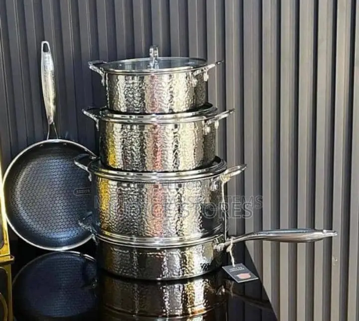 9 Pieces Uakeen Stainless Steel Pot Set