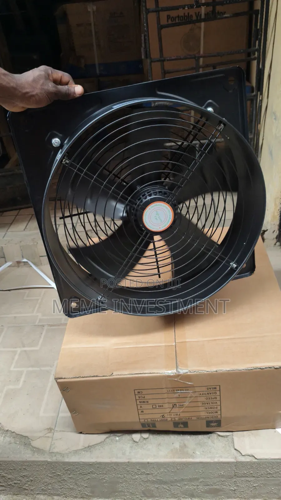 (SQUARE TB Axial Fan Cooling 400mm 230v and 380v Available Original.-)