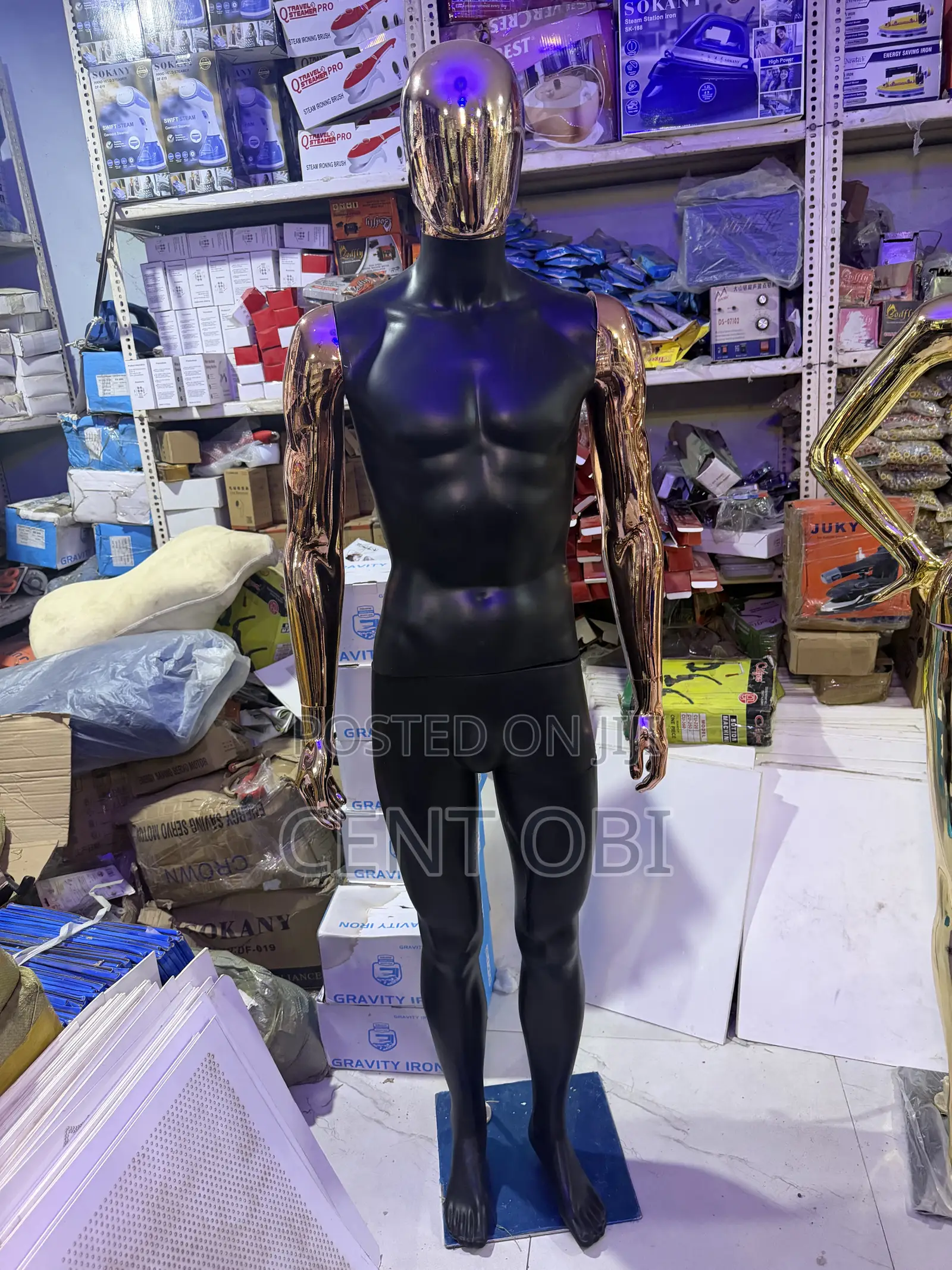 Black Nd Rose Gold Male Mannequin