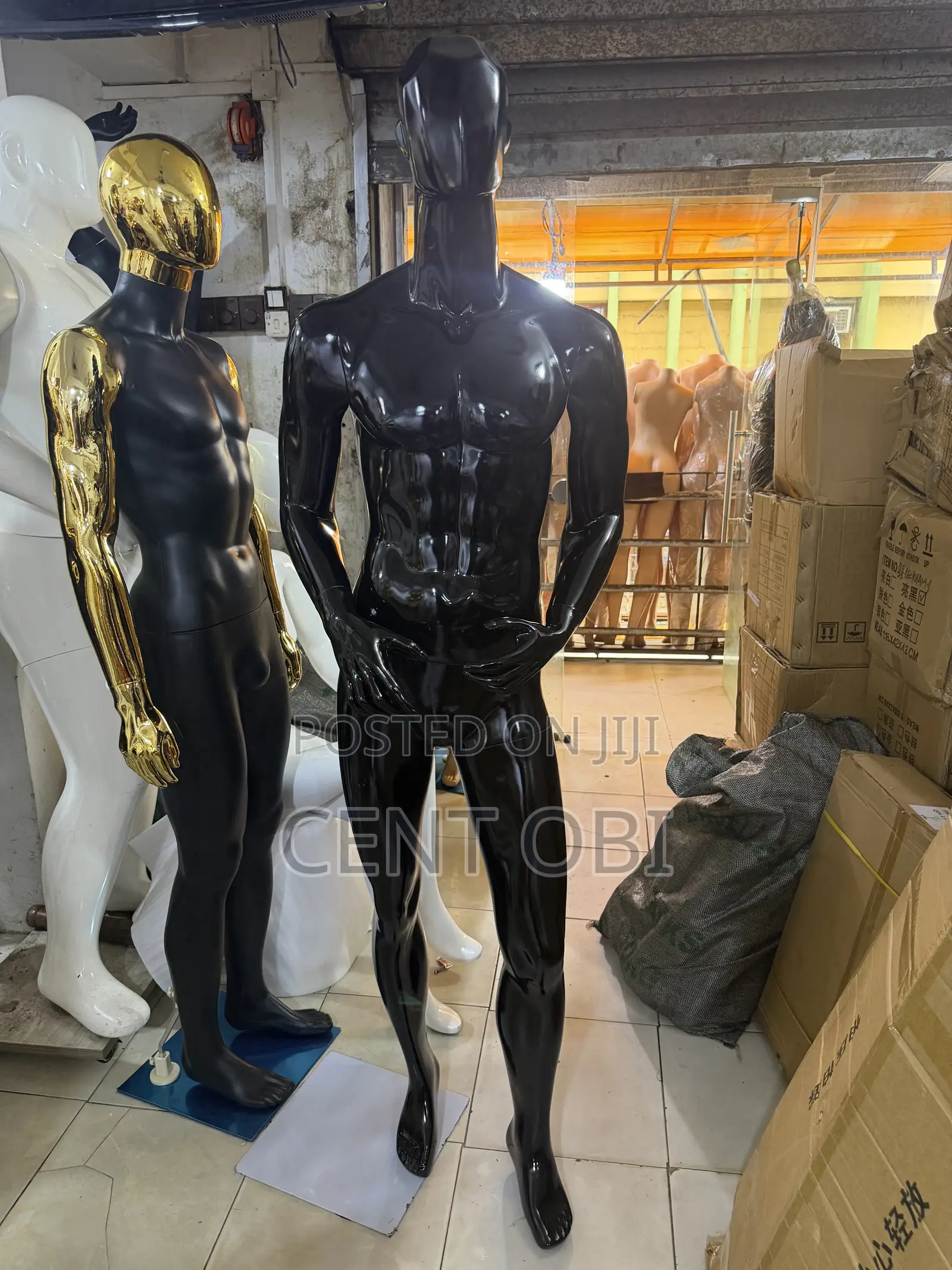 Black Male Fiber Mannequin