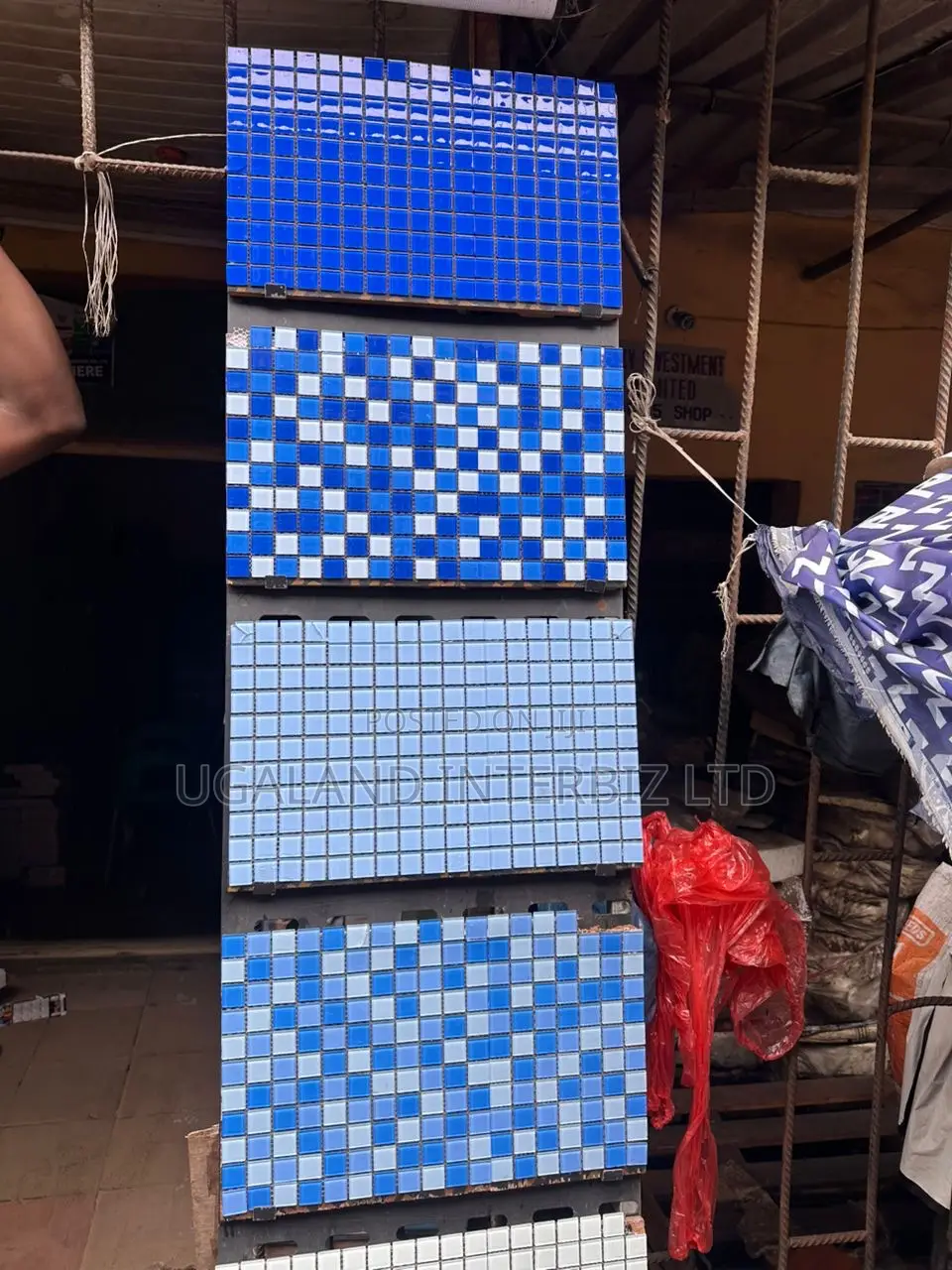 Dark Blue Ceramic Swimming Pool Tiles (4x8)
