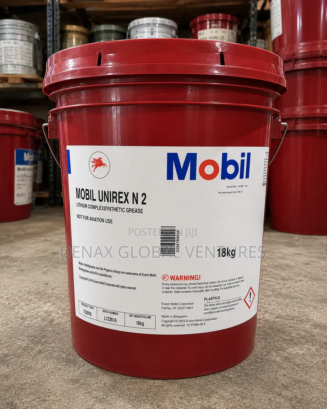 Mobil Unirex N2 Lithium Complex Grease 18kg