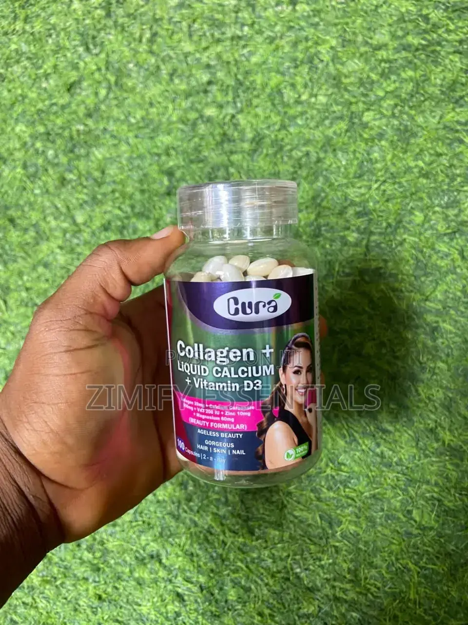 Cura Collagen + Liquid Calcium + Vitamin D3 (100 Capsules)