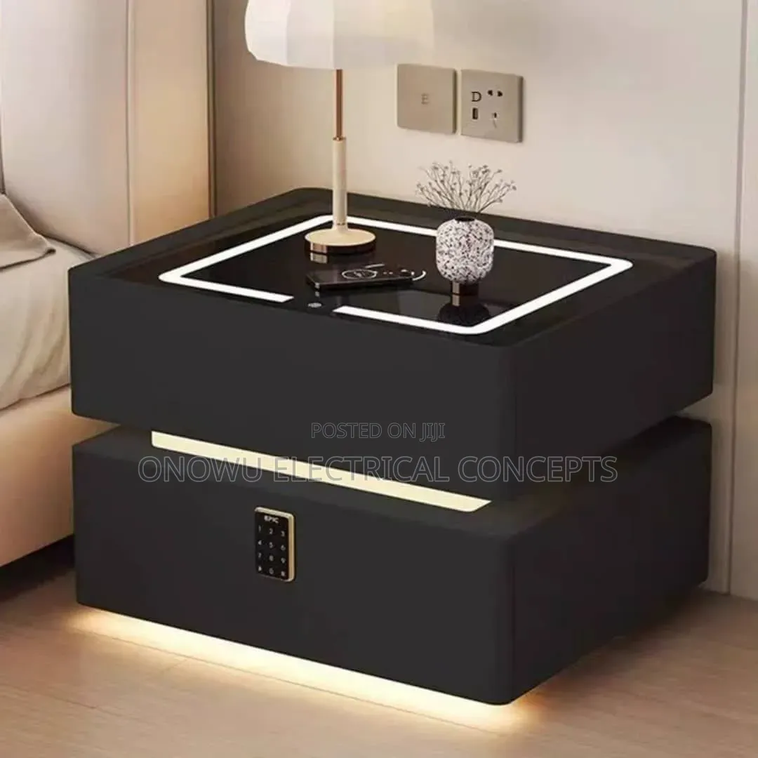 Modern Simple Wireless Charging Italian Suspension Smart Bedside Table