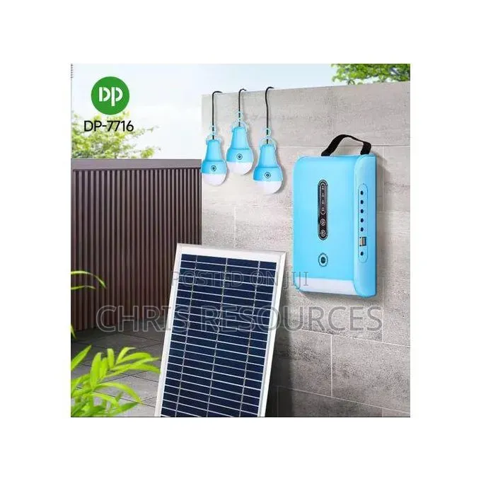 Dp Super Portable Solar Power System Lamp Kit DP-7716