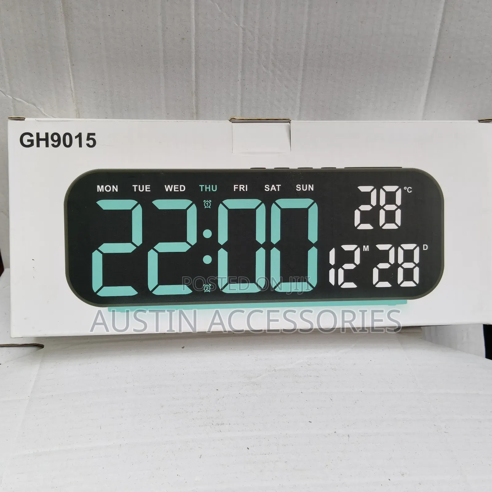LED DIGITAL CLOCK WITH Decor Light, Temperature, Date and Humidity