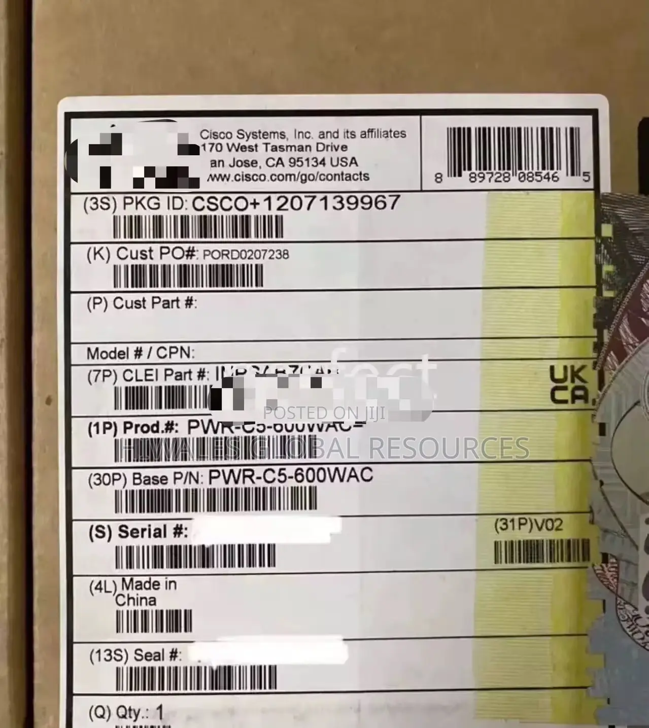 PWR-C5-600wac=, Cisco PWR-C5-600wac= Power Supply, 600w AC