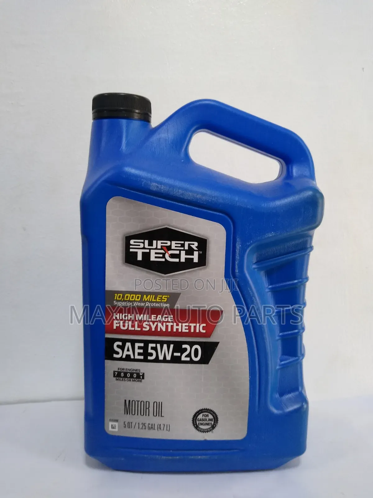Super Tech 5w-20 High Mileage Full Synthetic Motor Oil (10,000 Miles)