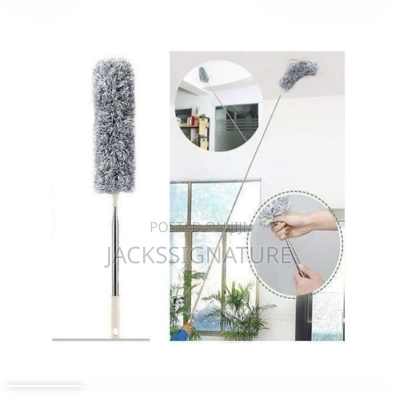 2.9m Expandable Microfiber Duster With 2 Washable Duster Head