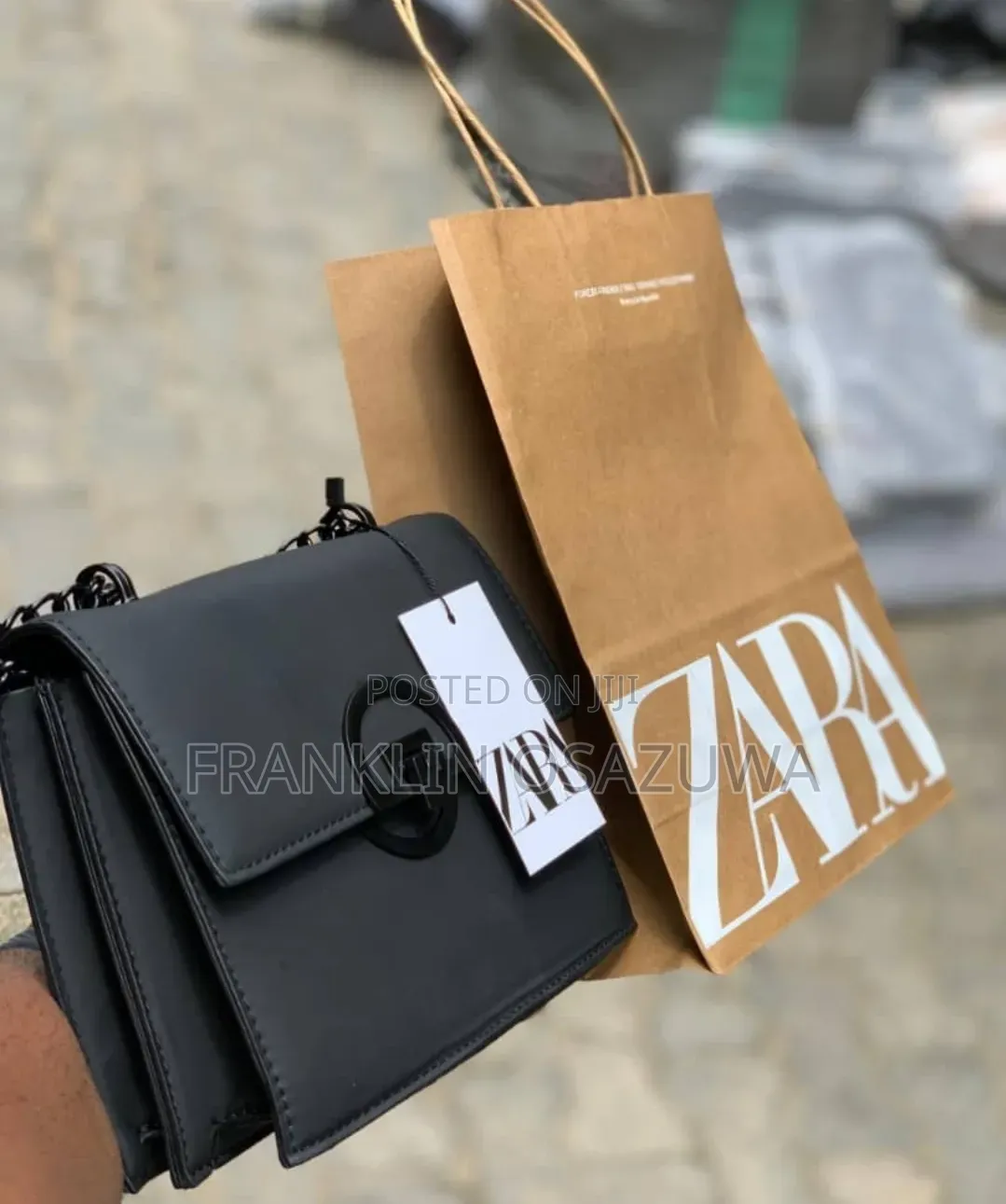 Zara Women's Black Crossbody Shoulder Bag