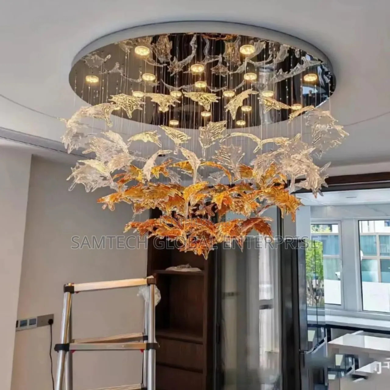 Luxury Crystal Flying Birds Chandelier
