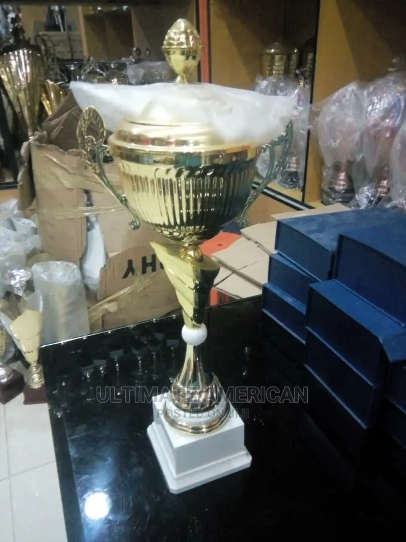 Italian Gold And White Trophy Cup Big One
