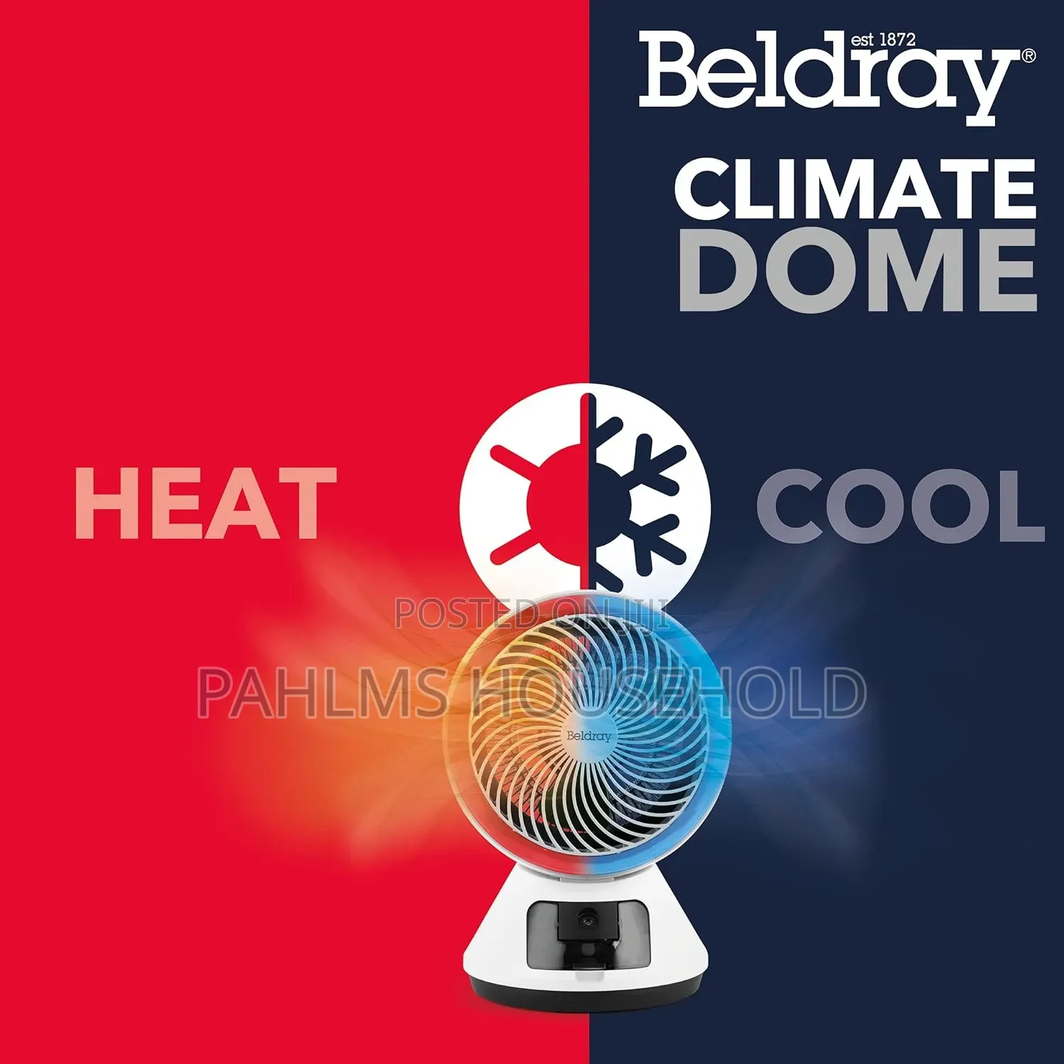 Beldray Oscillating Room Heater and Air Cooler Fan