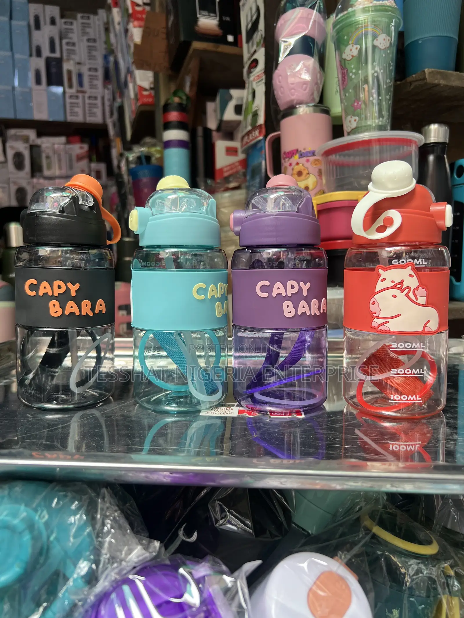 Capybara Water Bottle 600ml