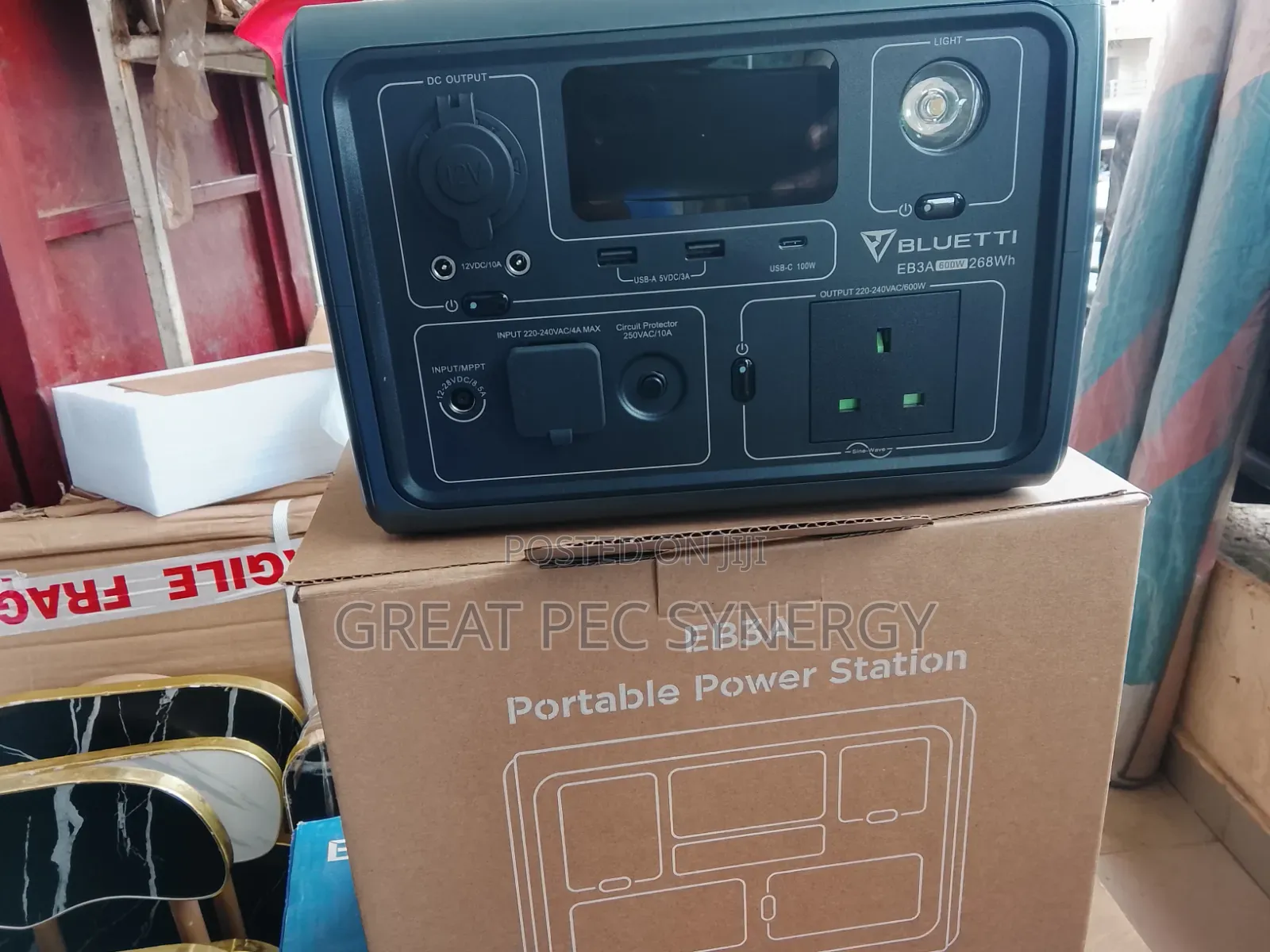 Bluetti Eb3a Portable Power Station (600w/268wh)