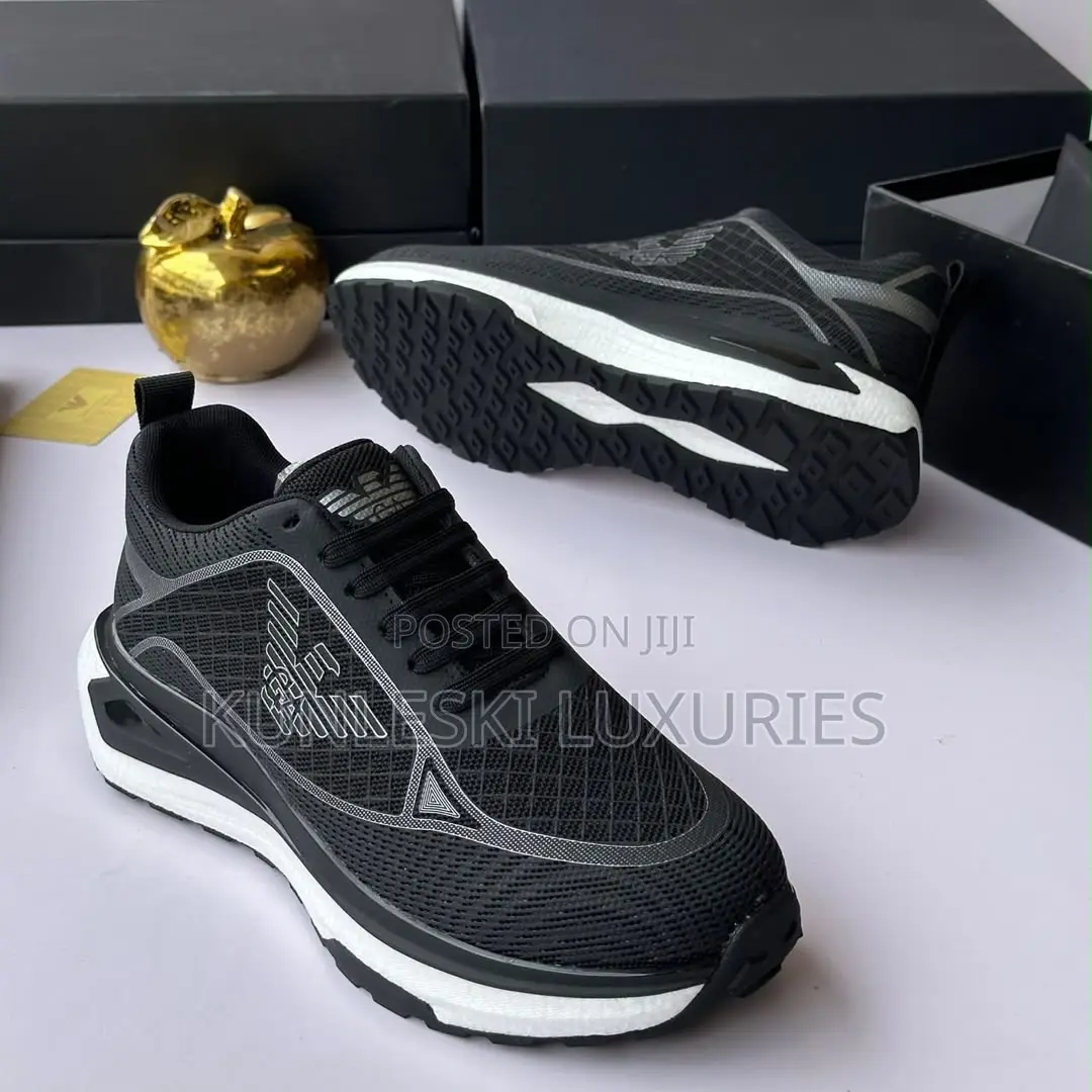 Original Emporio Armani Black Sneakers