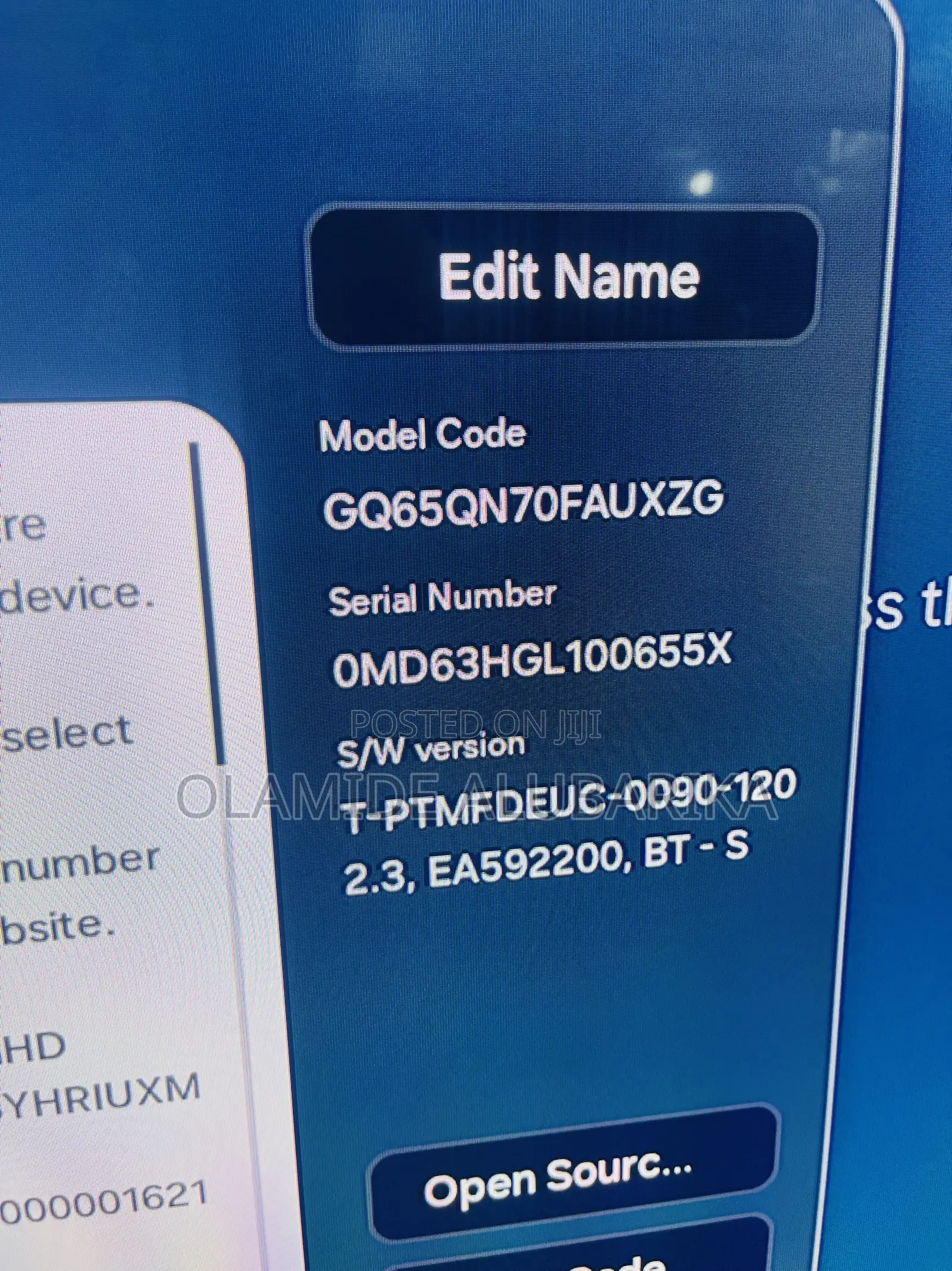 Samsung Open Neo Qled 55” Qn70f Smart HDR Quantum 2025 TV
