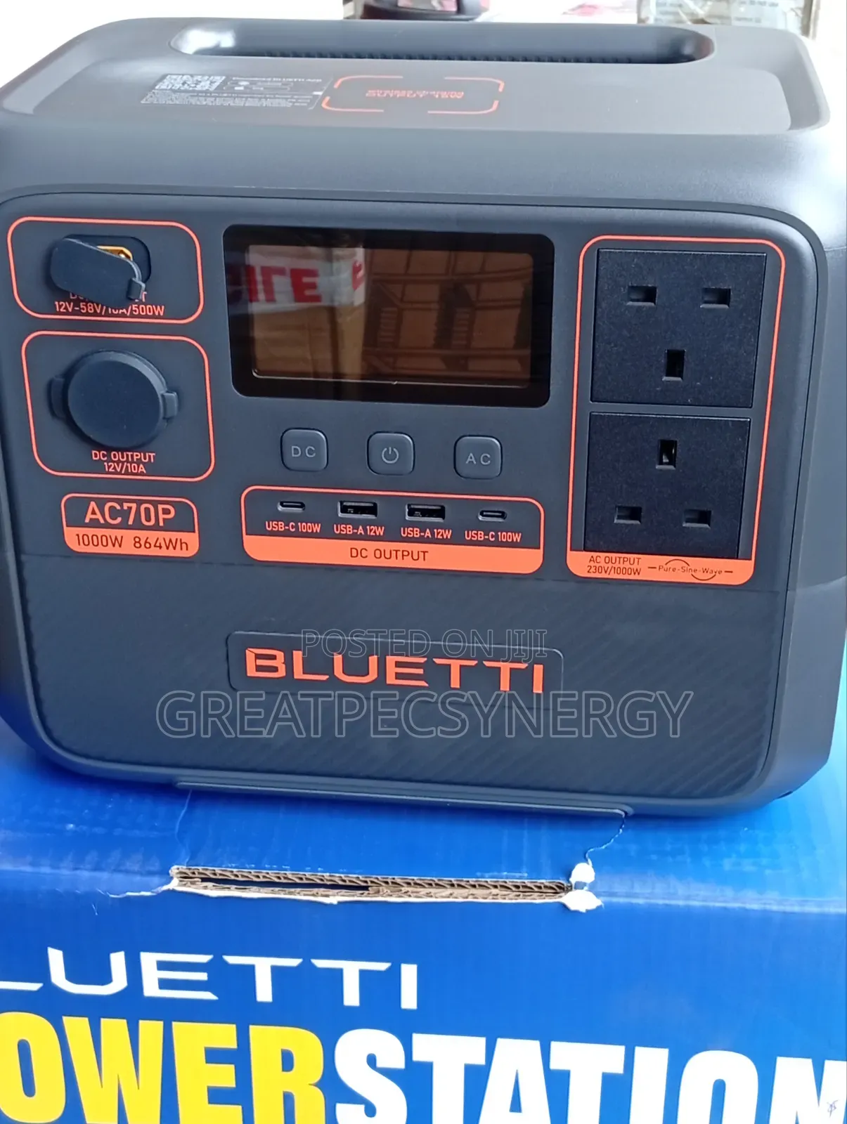 Bluetti Ac70P 1000w/864Wh Portable Power Station