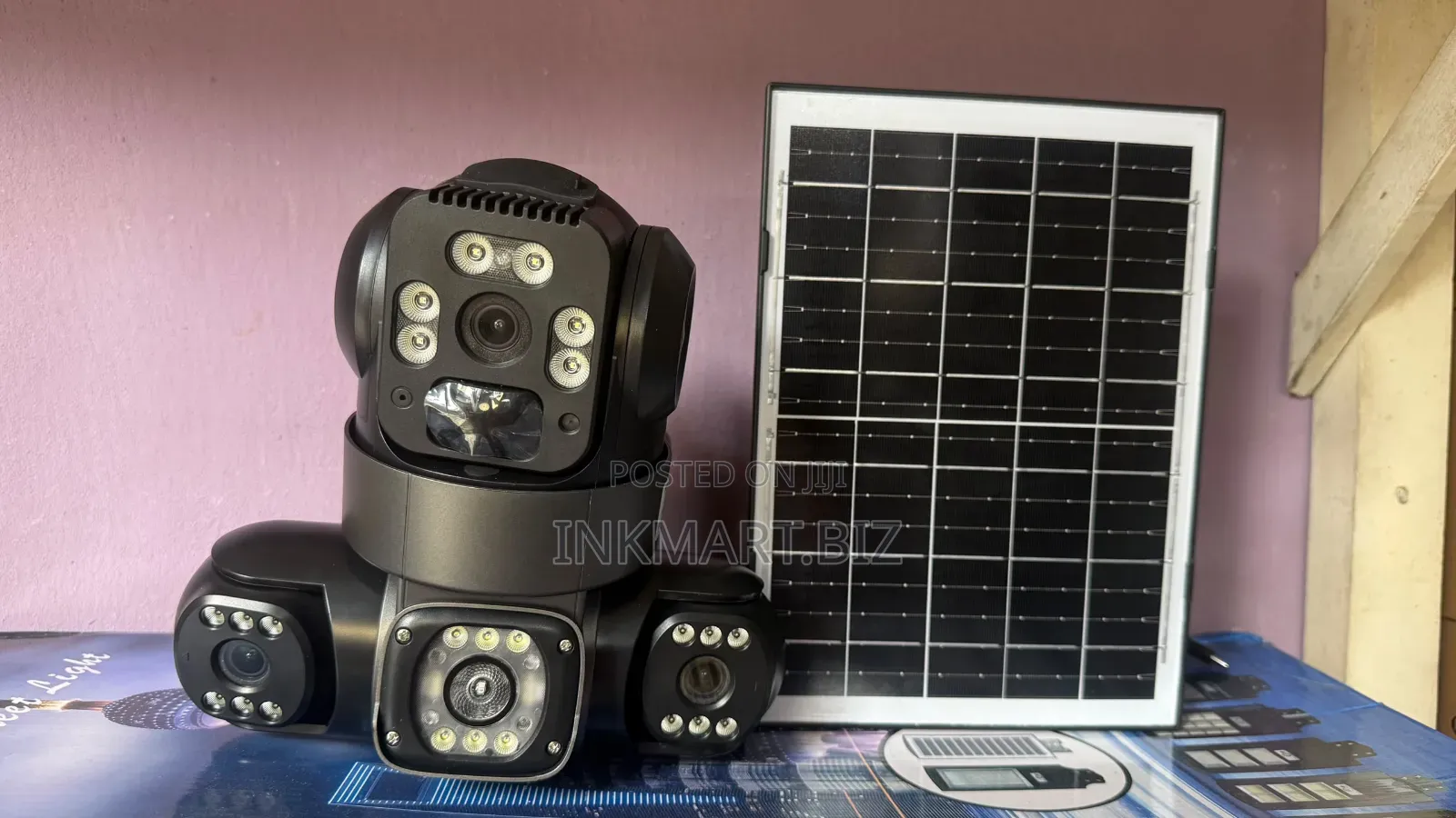V380pro 3lens 3view 4g Aolar PTZ Camera 12mp Hd