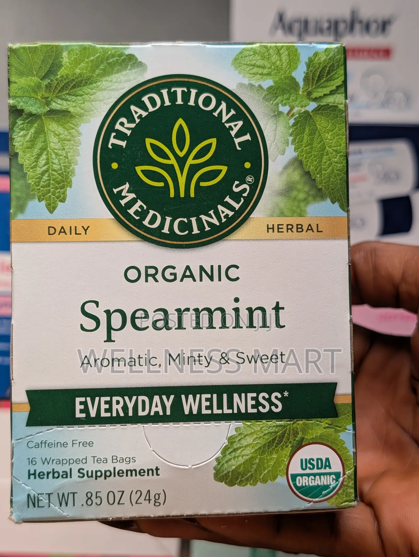 USA Traditional Medicinals Organic Spearmint Tea | Bloating Relief