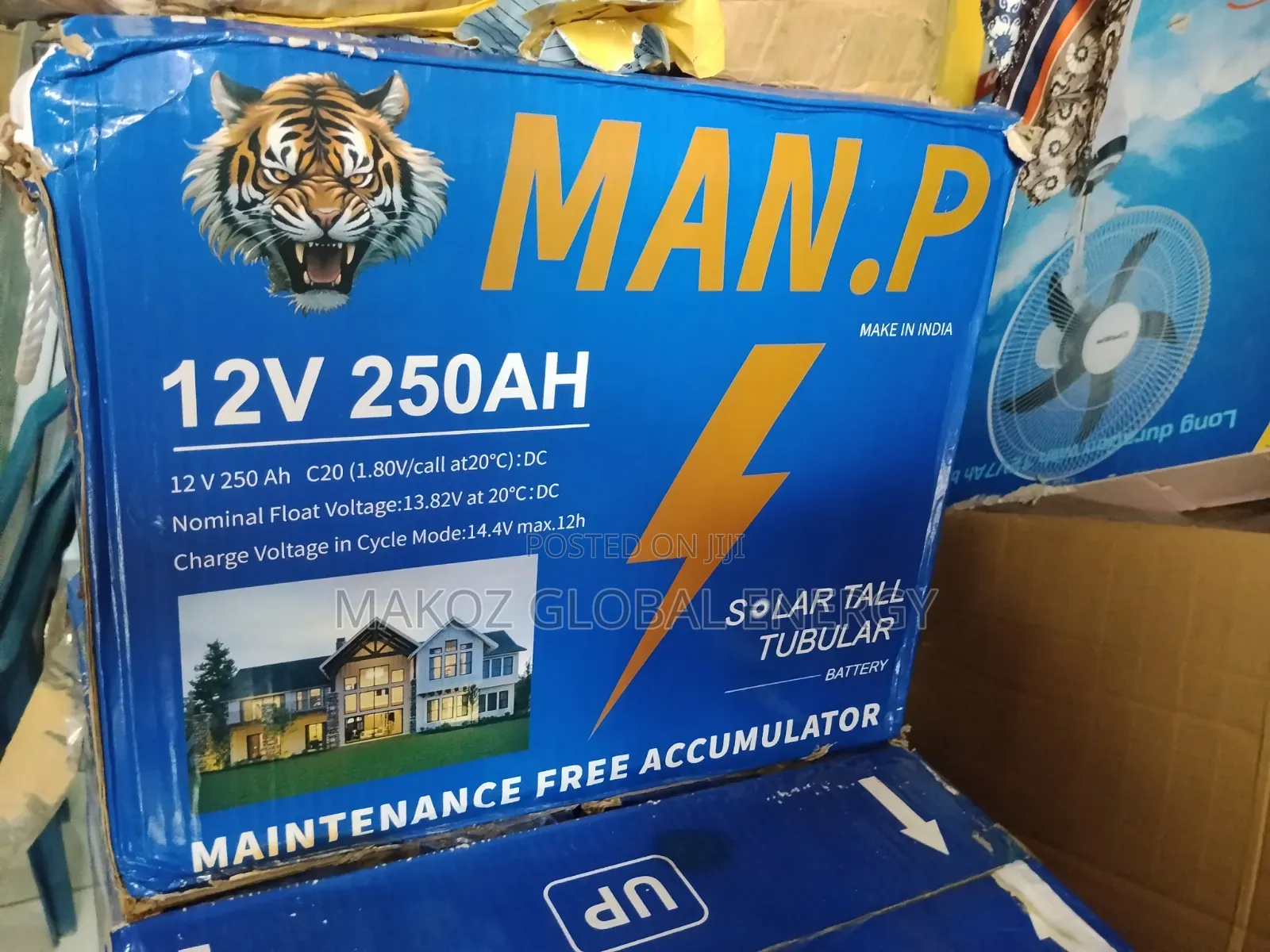 MAN.P 250Ah Tall Tubular Battery