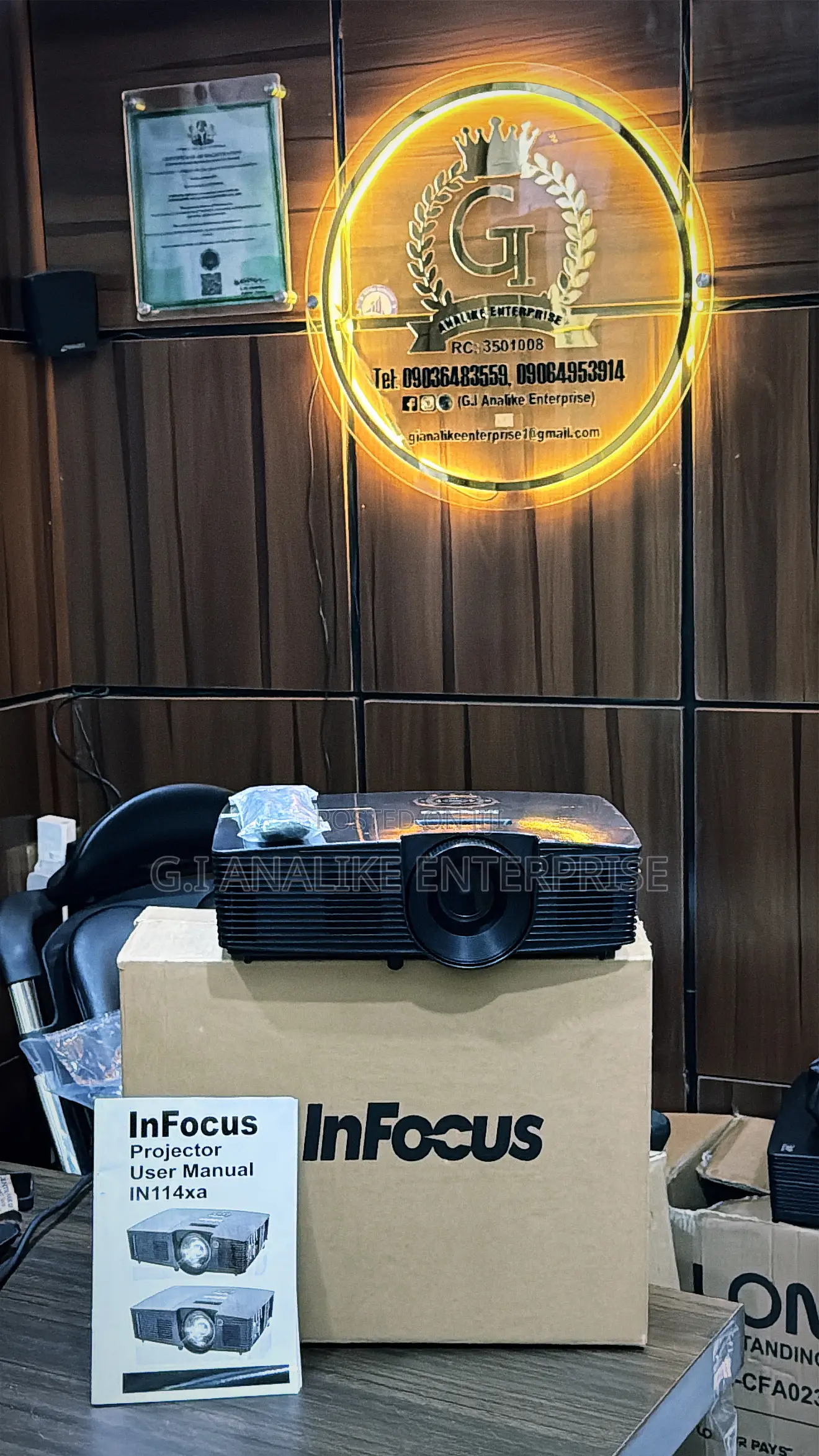 InFocus IN114xa Projector 3,800 Lumens.