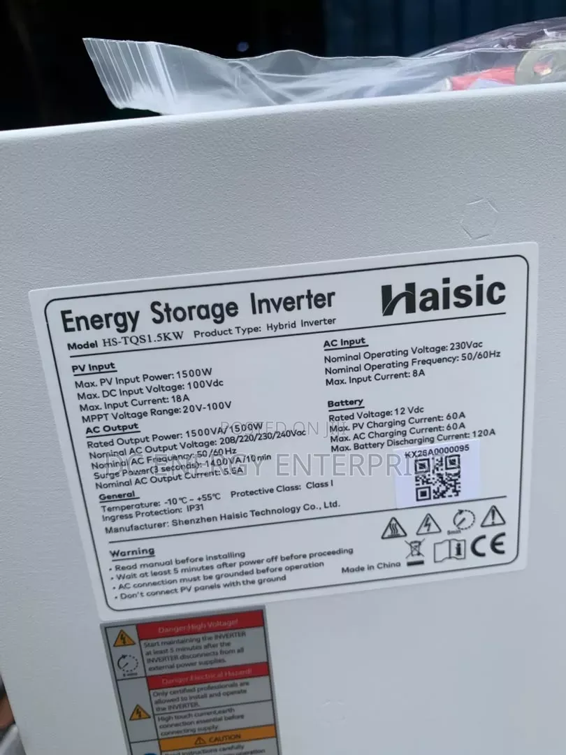 Haisic 1.5kva/4kwh All in One