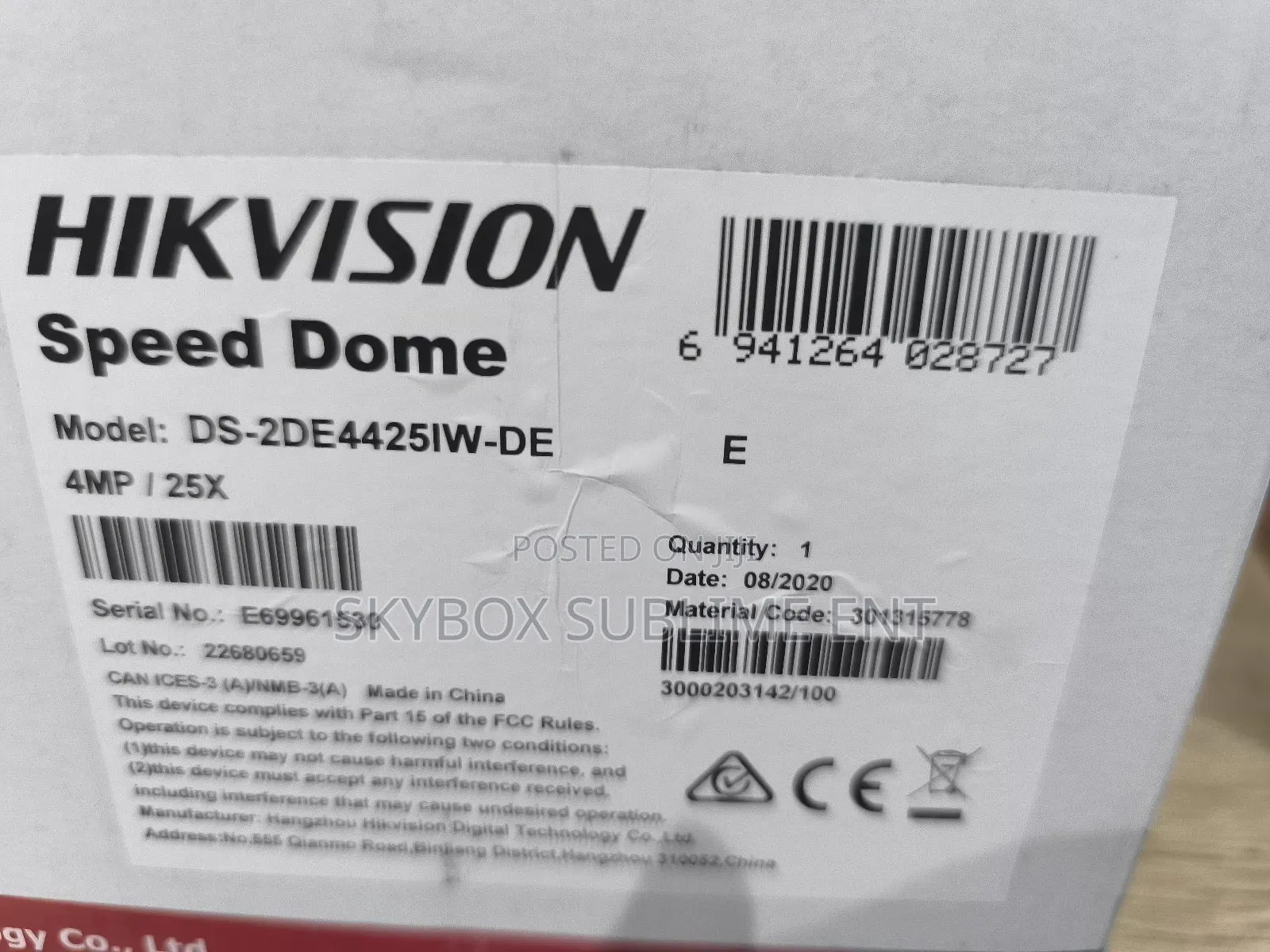 Hikvision Ds-2de4425iw-De 4mp PTZ Camera