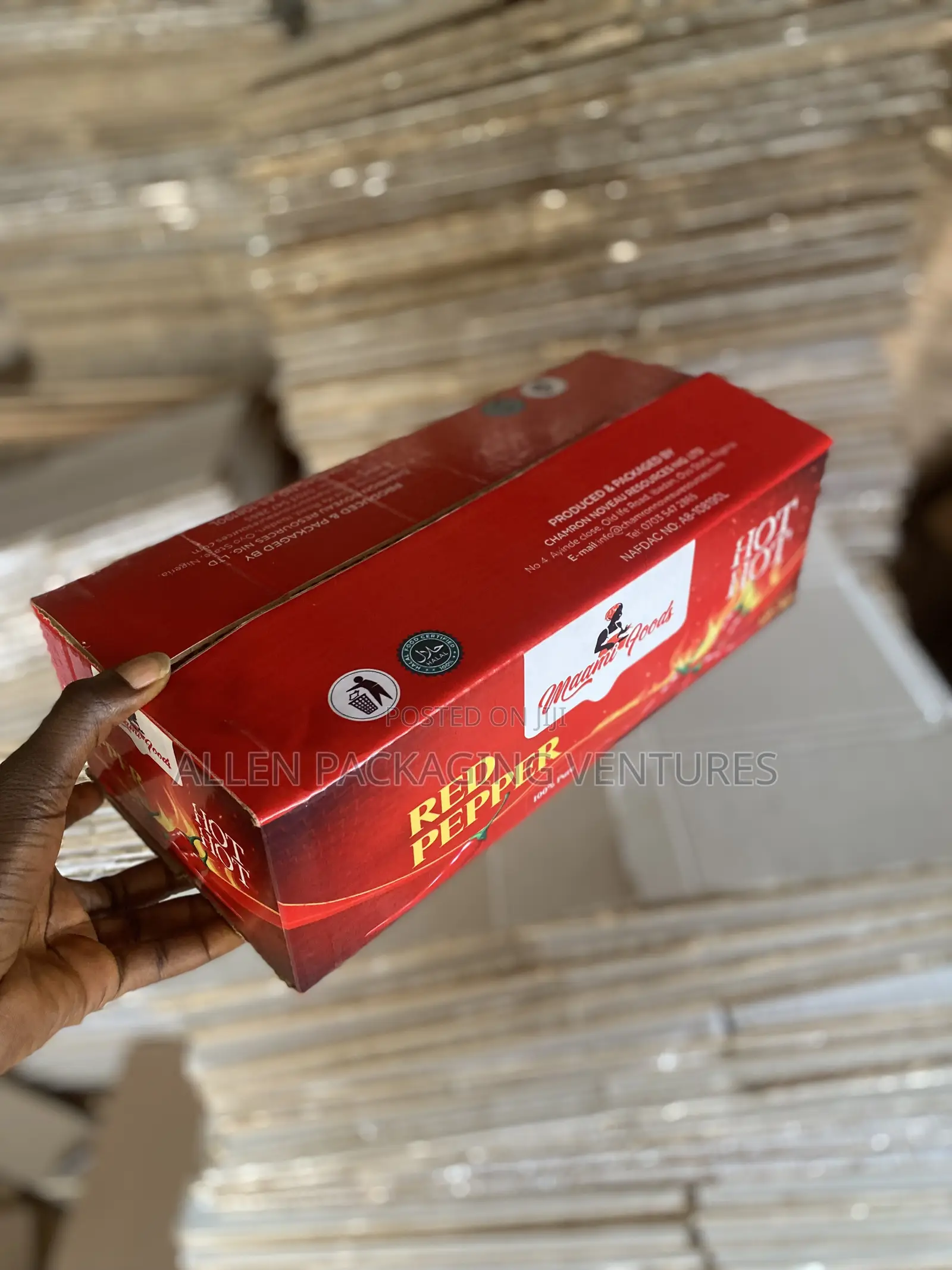 Carton for Red Hot Pepper
