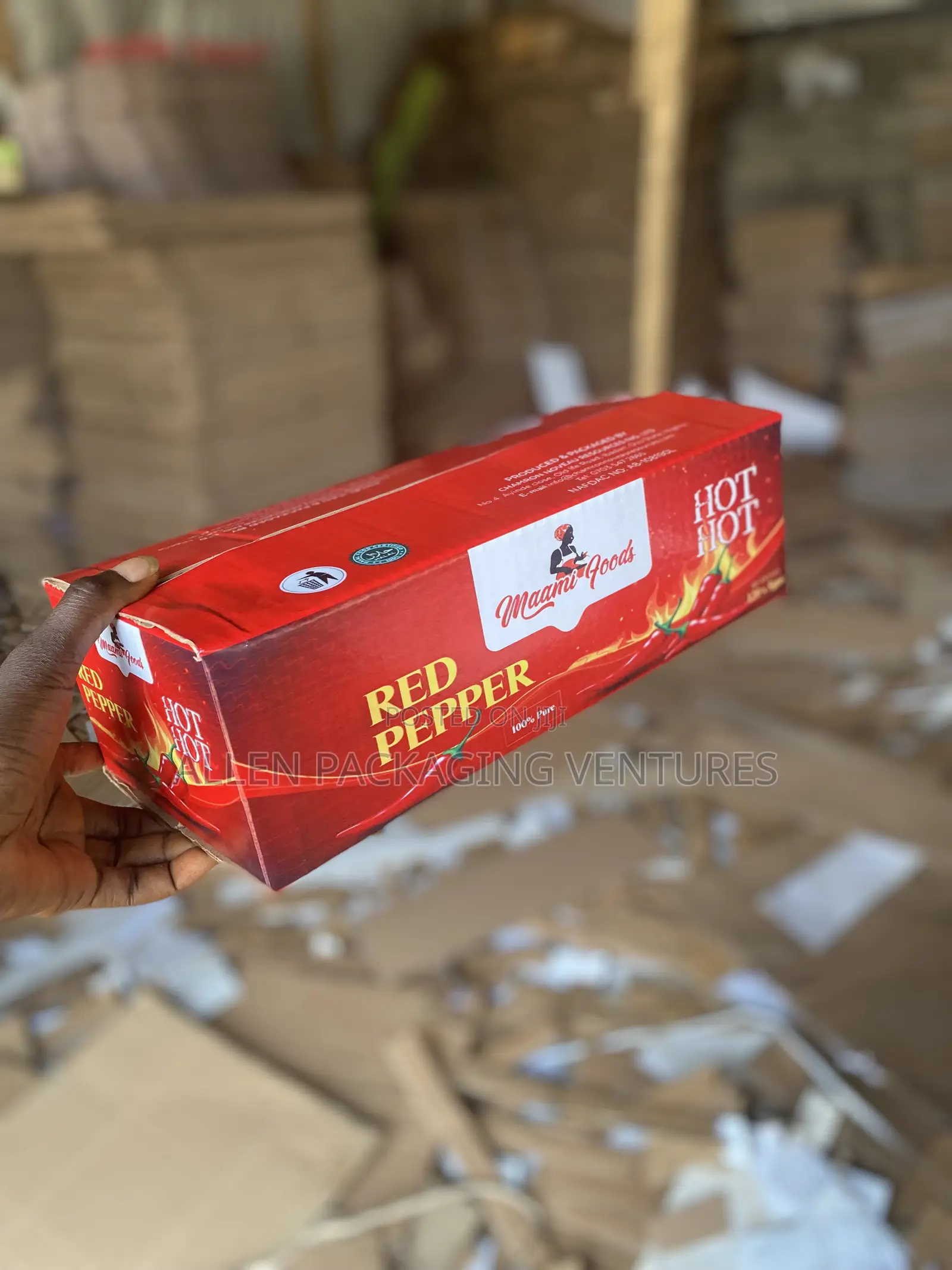Carton for Red Hot Pepper
