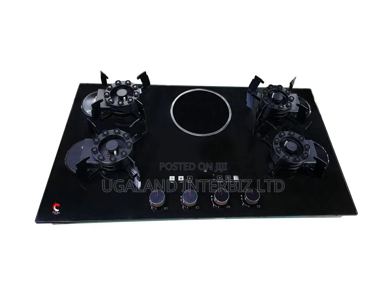 5-Burner Hybrid Gas and Hot Plate Built-in Hob
