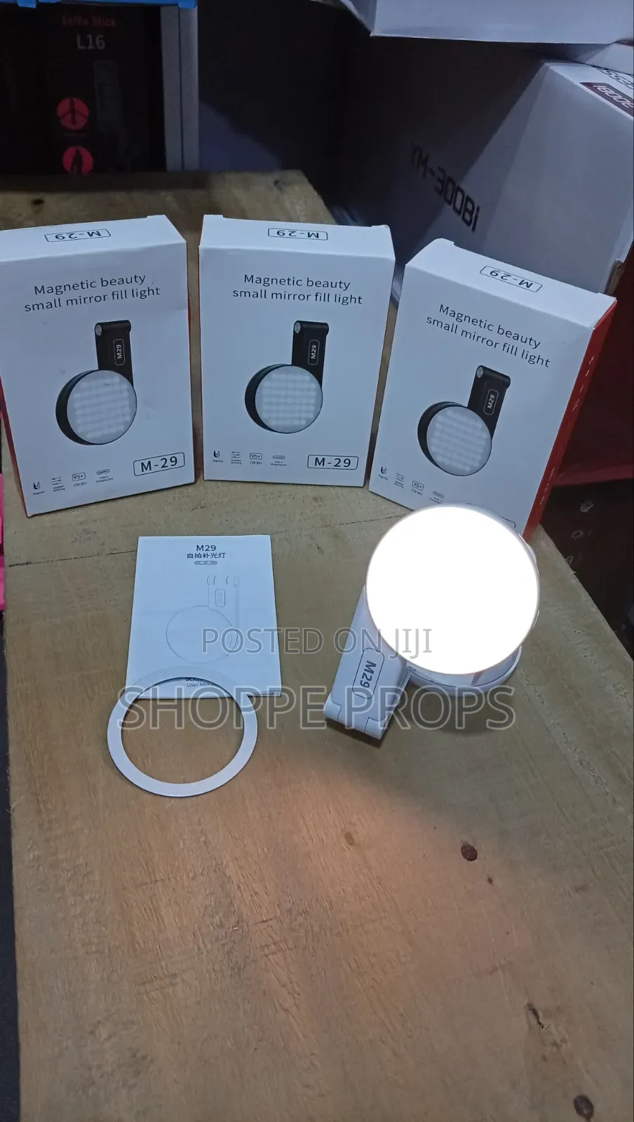 M-29 Magnetic Beauty Small Mirror Fill Led Lights