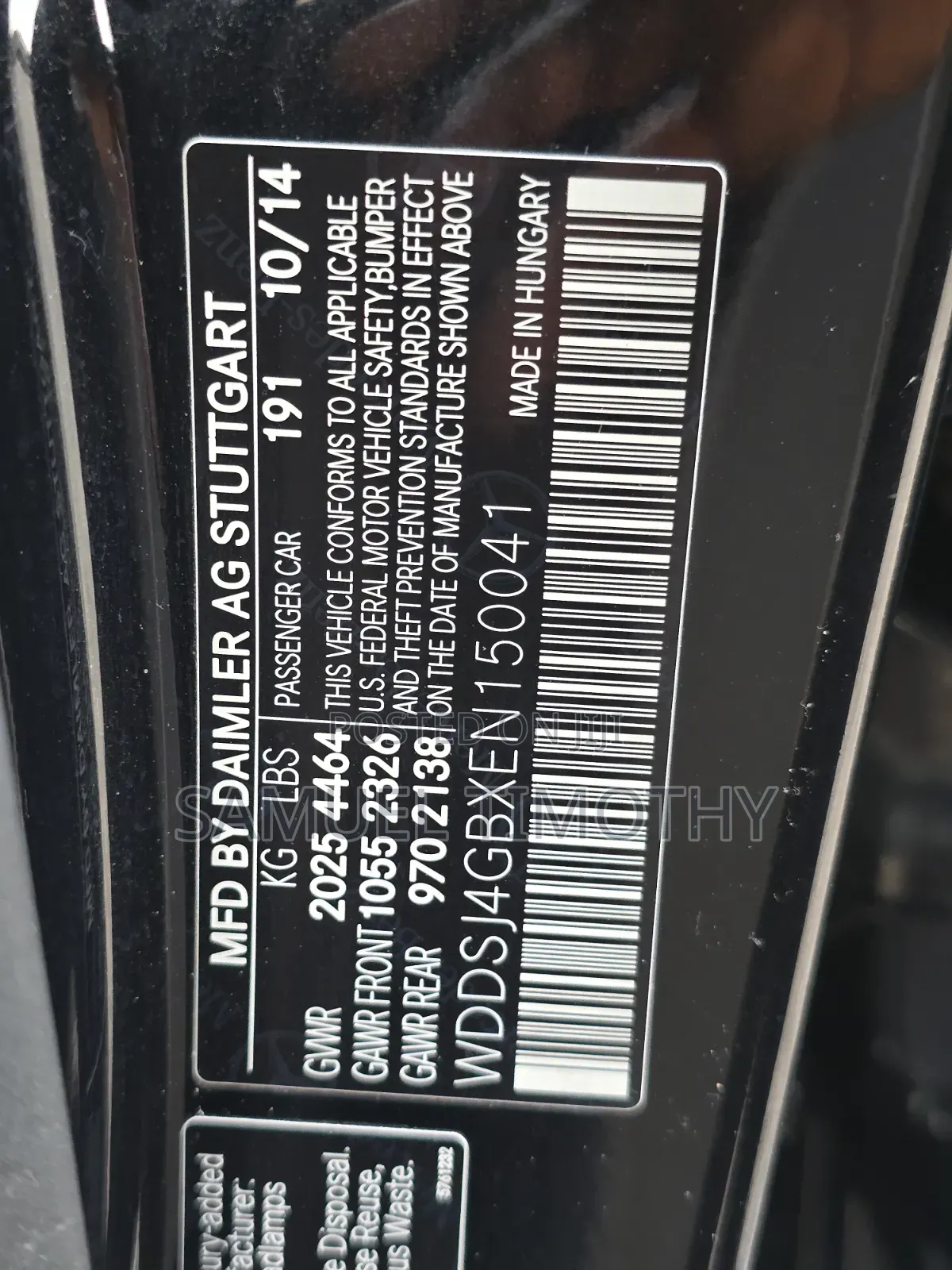 Mercedes-Benz CLA-Class 2015 Black