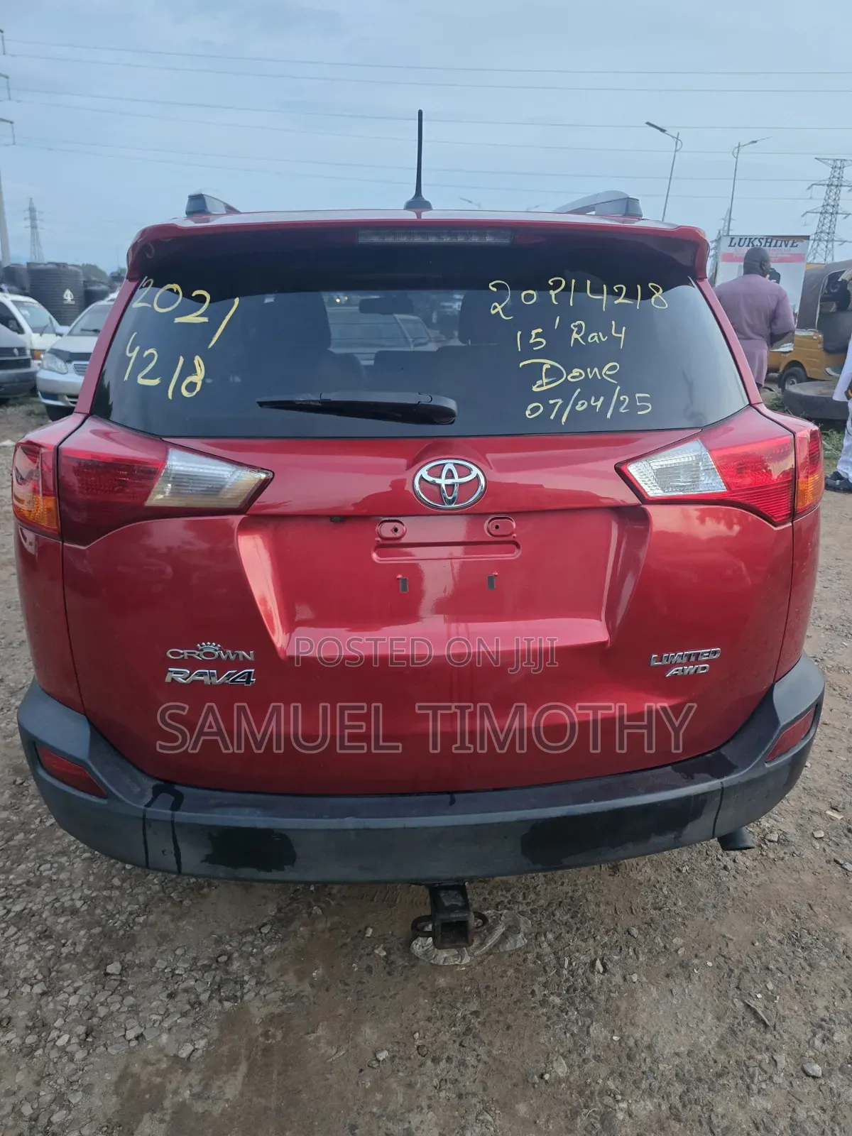 Toyota RAV4 Limited FWD (2.5L 4cyl 6A) 2016 Red