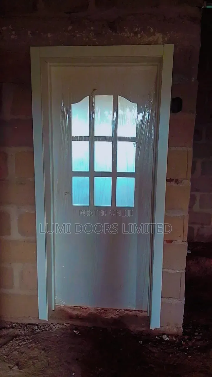 Kitchen Glass Door With Frame, Lock Set, Architraves
