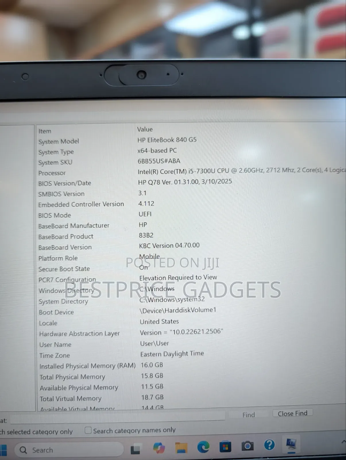 Laptop HP EliteBook 840 G5 16GB Intel Core i5 SSD 512GB