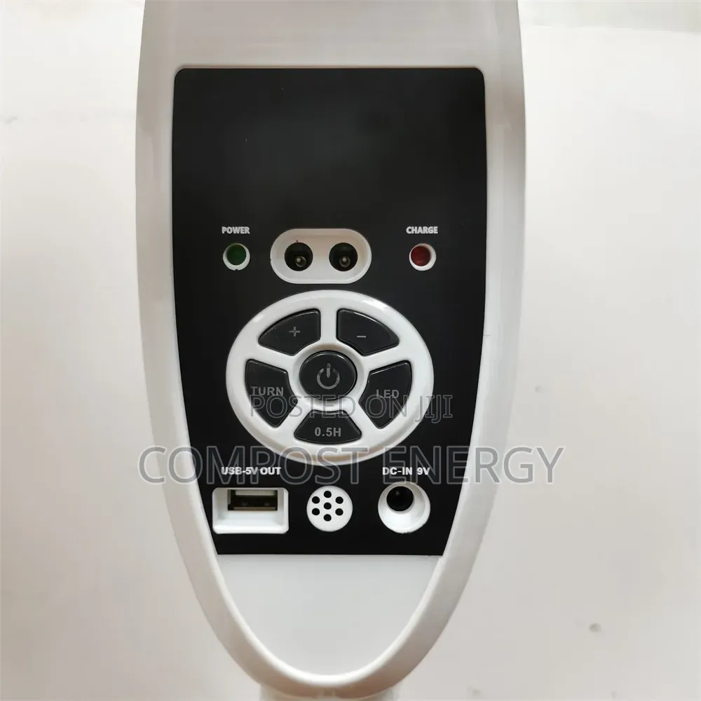 Remote Control 16" AC/Dc Rechargeable Fan With 2bulbs and Panel