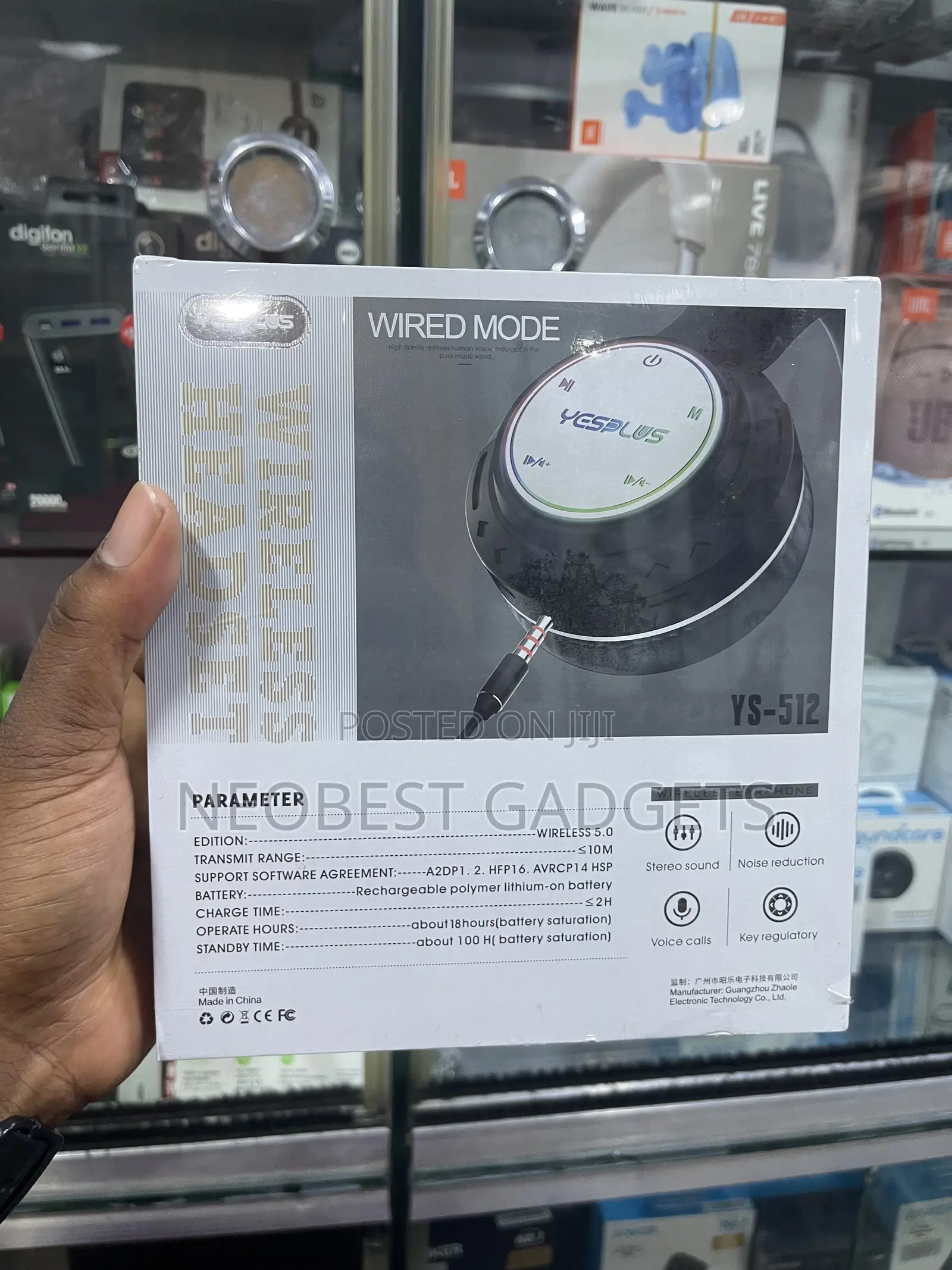 YesPlus Wireless Angle Music Headphones