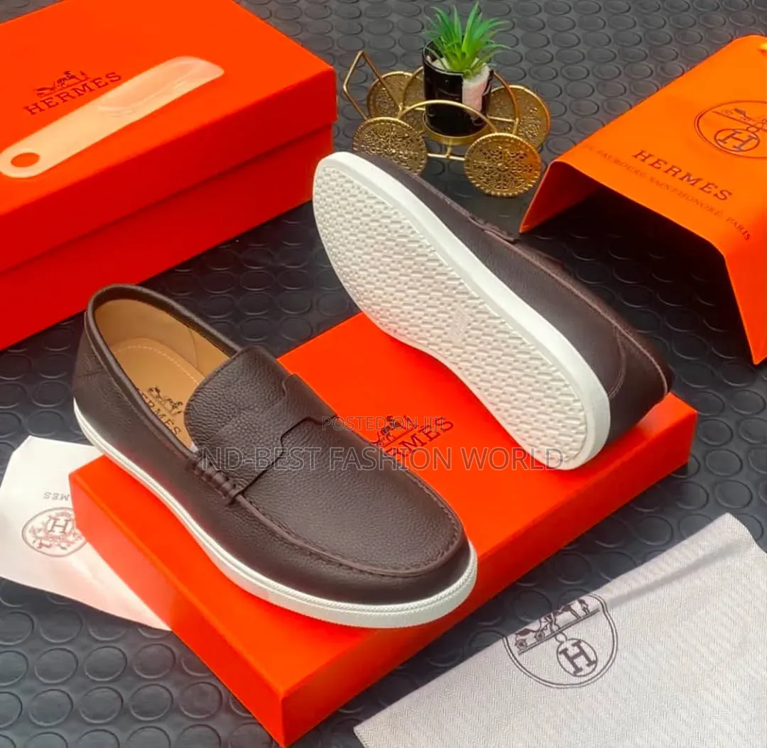 White Sole Leather Shoe