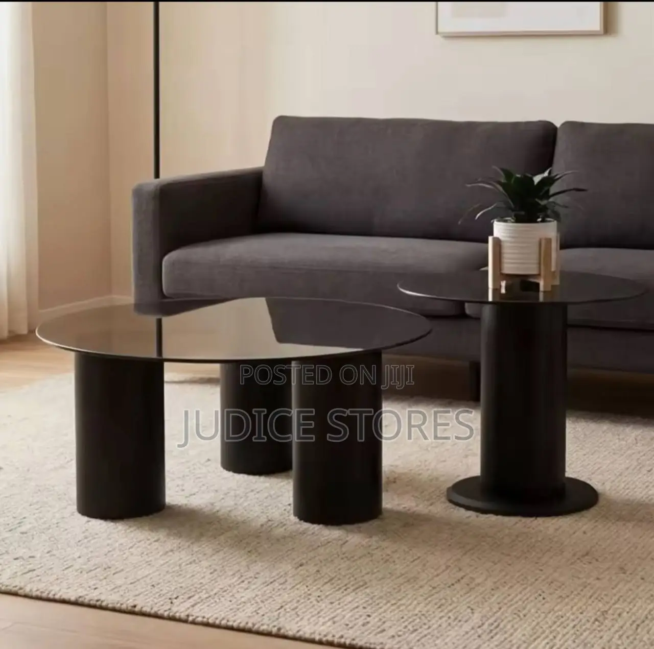 Twin Glass Center Table