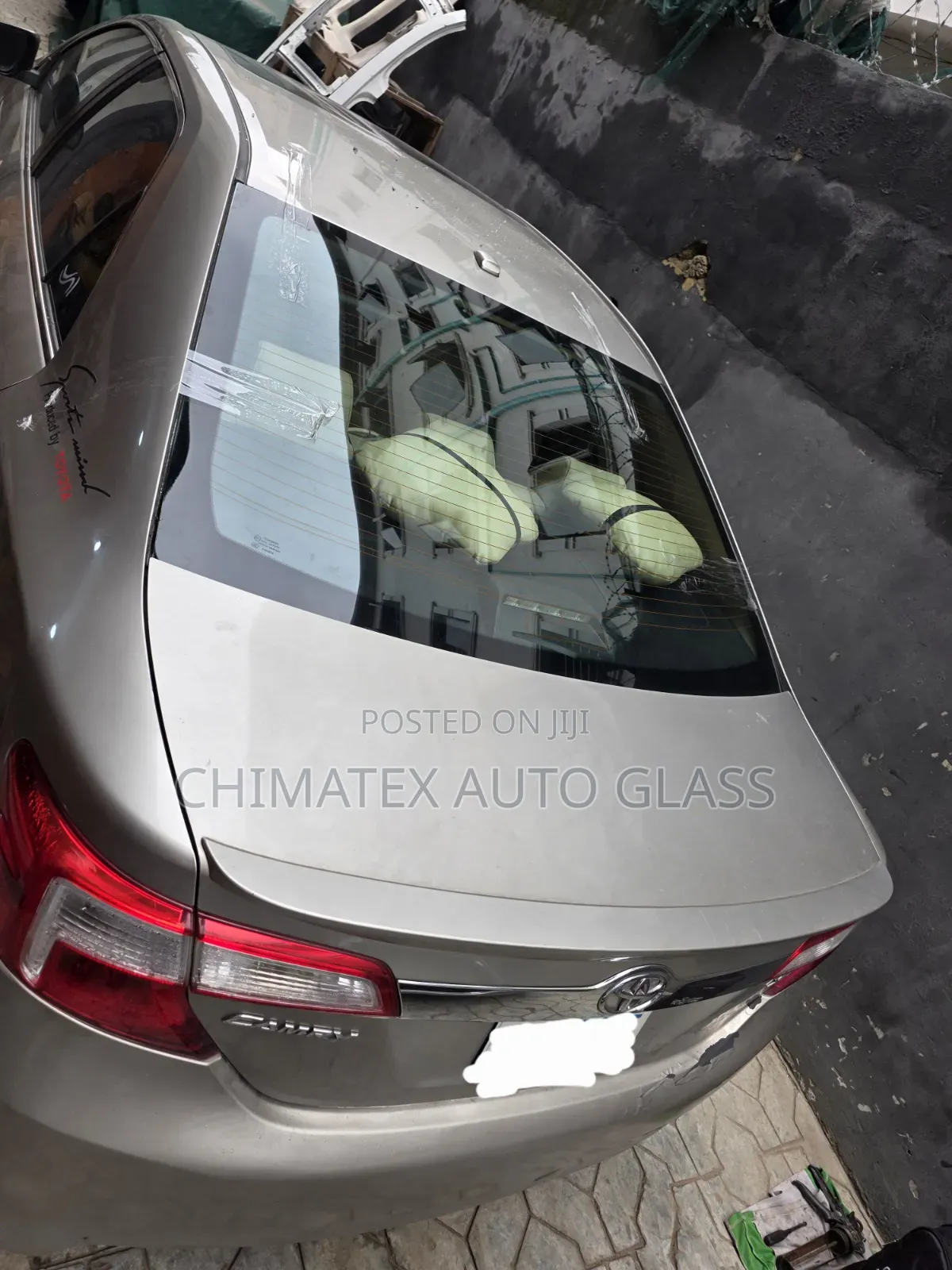 Toyota Camry 2014 Back Glass Available Installed at Chimatex