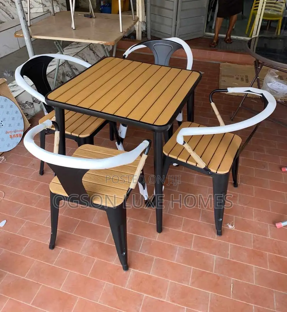 Metal Outdoor Table With Four Chairs